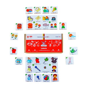 Lotería contrarios y antónimos - empaque de cartón