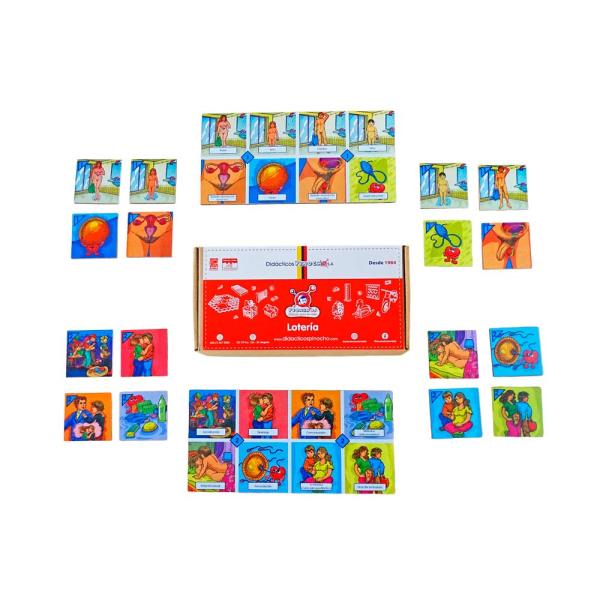 Lotería educación sexual - empaque de cartón