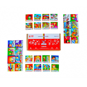 Lotería de salud visual y auditiva - empaque de cartón