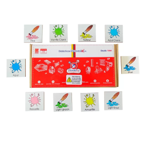 Juego concentración colores - empaque de cartón