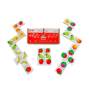 Dominó de frutas - empaque de cartón
