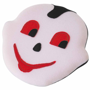 Cojín en Tela (Blanco-Negro-Rojo)