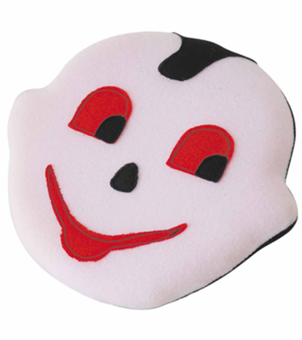 Cojín en Tela (Blanco-Negro-Rojo)