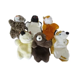 Títeres de animales salvajes x6