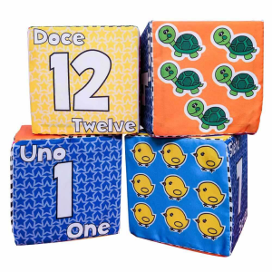 Cubos de Números x4 Pzs. en Espuma (10 cm)